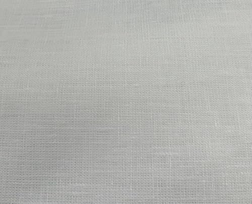 European 100% Linen Fabric White – Unwashed Natural Linen by The Yard