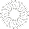 2 Inch Curved Safety Pins, 120Pcs