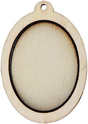 10 Pieces Mini Wooden Embroidery Hoop Rings for Embroidery, Cross