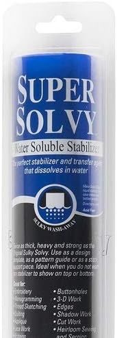 Sulky Super Solvy Water-Soluble Stabilizer Roll, 12" X9yd