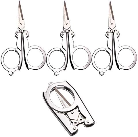 Shapenty Stainless Steel Folding Portable Travel Scissors Foldable