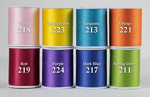 Superior Threads Multicolor Assorted Polyester Thread Set - 8 Spools