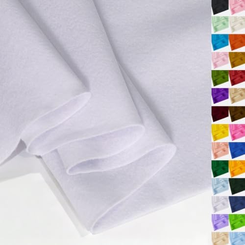 White Felt Fabric 36" X 36"(1 Square Yard) 1.6mm Thick Soft Felt Sheet
