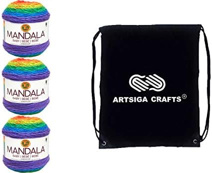 Lion Brand Yarn Mandala Baby 526-201 Rainbow Falls