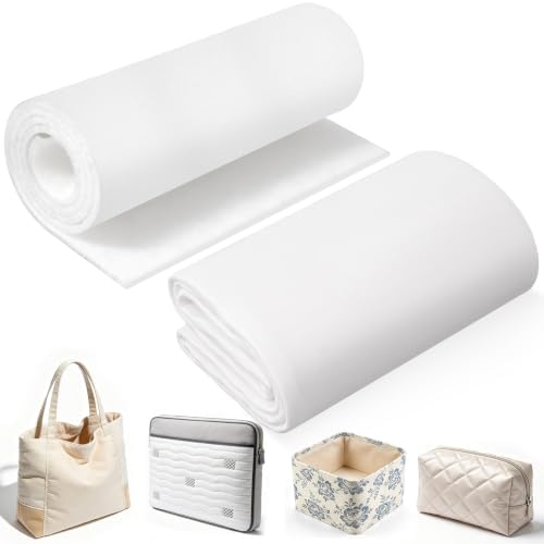 Builimeer 2 Pcs Soft Stable Fusible Foam Stabilizer for Sewing, 36" x