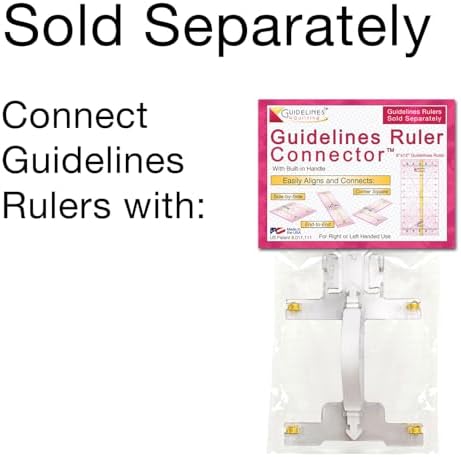 Guidelines Ruler - 6" x12", Non-Slip, Connectable, Self-Aligning
