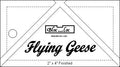 Bloc Loc Flying Geese Quilting Ruler 2 x 4 inch Finished, 2-1/2 x