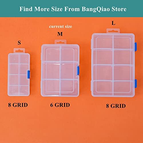 3 Pack Plastic Removable Divider Box and Storage Case for Small Parts
