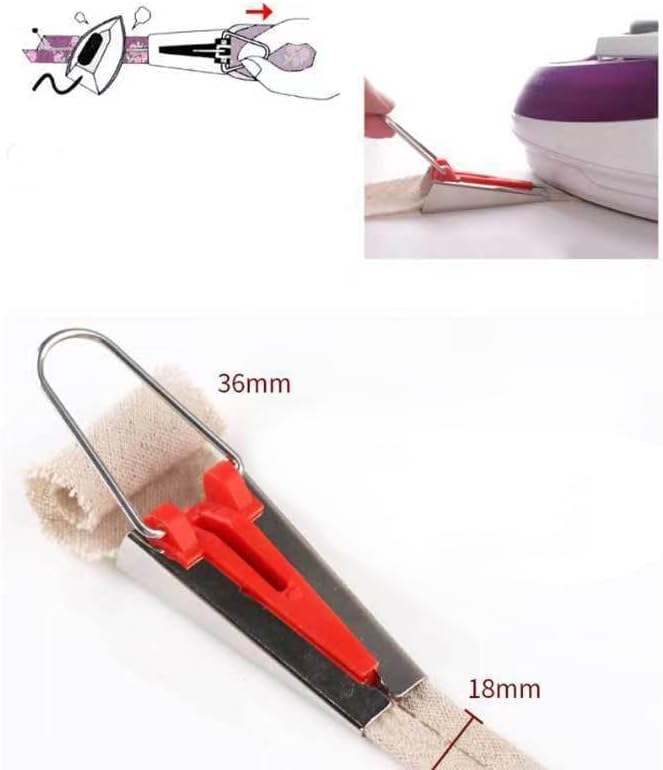 Bequilter 5 Sizes Bias Tape Maker Set 6MM 9MM 12MM 18MM 25MM Fabric