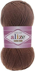 55% Cotton 45% Acrylic Alize Cotton Gold Yarn 1 Skein/Ball 100 gr