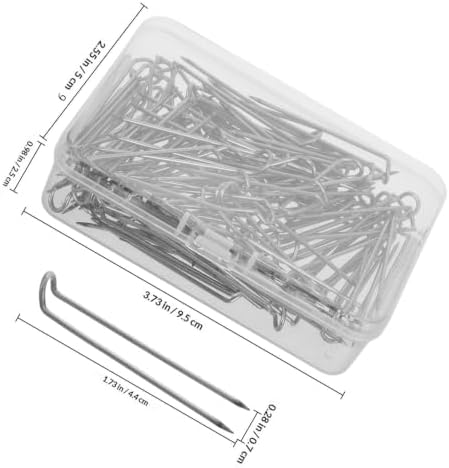 100 Pcs U-Shaped Quilting Pins, Stainless Steel Sewing