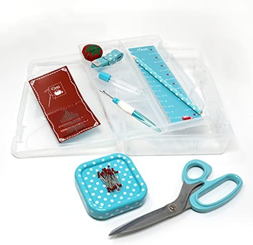 Dritz Sewing Box Kit,Teal/White