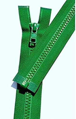YKK Vislon Zipper, Number #5 Molded Plastic Separating Bottom 14" to
