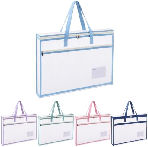 5 Pcs Sew Project Bags for Quilting A3 Size Needlepoint Project Bag