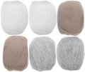 Xmas Wool Yarn for Crochet and Knitting, Soft Fine Thread for Shawls