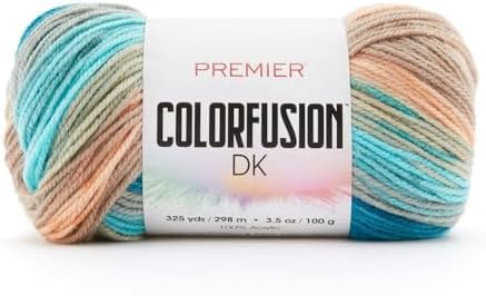 Premier Yarns Colorfusion DK, Maui, Light Weight, 3.5 oz, 325 Yards
