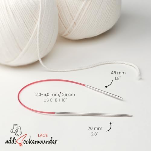 Addi 'Sockwonder' Lace Circular Needles 25cm/10, 2.5mm (US# 1)
