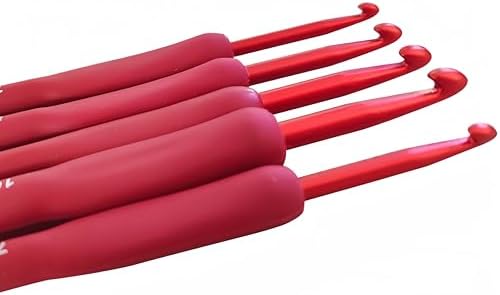 YUYUDEHM Crochet Hook Set, 9 Pieces, 2.0-6.0mm