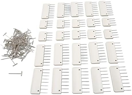Yoidesu Double Pin Knit Blocking Comb Set 15 Pcs 8 Pin + 10 Pcs 4 Knit