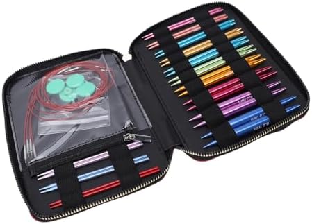 Aramox Interchangeable Circular Knitting Needles Set, 13 Pairs