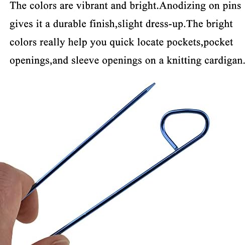 Hahiyo Needles Stitch Holders Set Sturdy Aluminum Mixed Color Safety