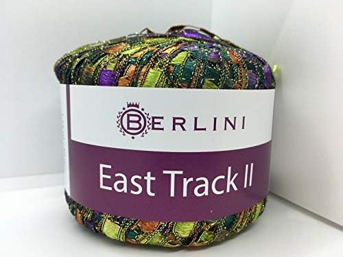 Berlini East Track II Metallic Accent Ladder Ribbon Yarn 50 Gram