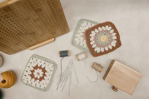 Crochet Blocking Board, 11.8-Inch Bamboo, 10 Pins