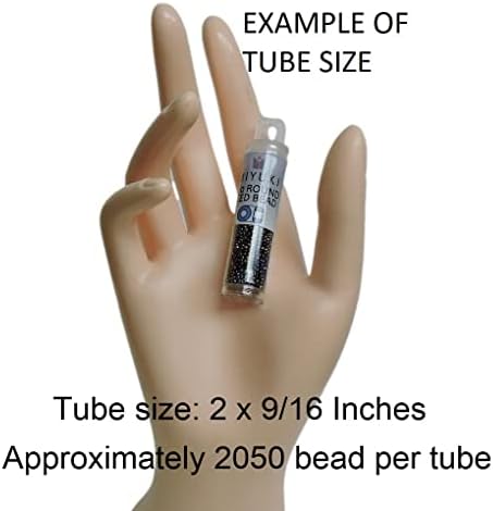 Miyuki Round Seed Beads, 15/0, White Pearl, 8.2g Tube, Round Glass