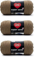 Red Heart Super Saver Yarn for Crocheting & Knitting, Café Latte