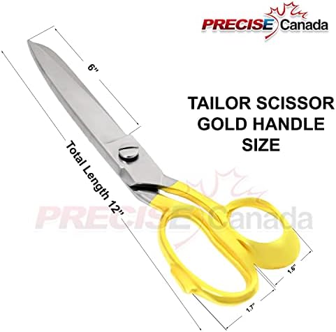 12" Sewing Scissors Heavy Duty Tailor Scissors Shears for Fabric