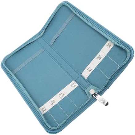 Knitting Needle Case Portable Storage Organizer Bag Rhombus Lattice