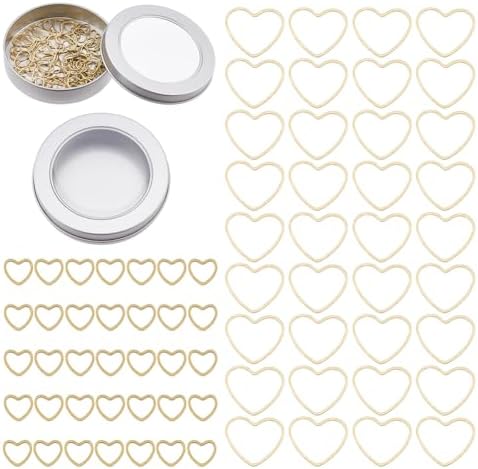 Hobbspring 72Pcs 2 Styles Metal Stitch Markers Heart Stitch Marker