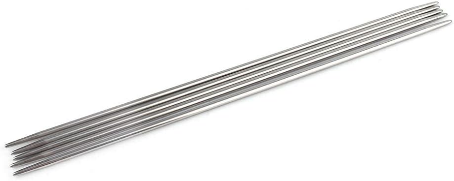 55 Pieces Knitting Needle Set, 2-6.5 mm Stainless Steel Double Pointed