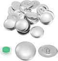 HARFINGTON 10 Sets Self Cover Button Kit 44L 1.1" 28mm with Wire Backs