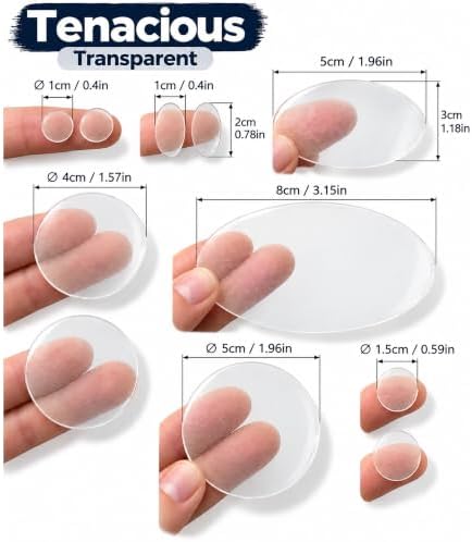 Stick-On Repair Patches for Down Jackets, Tents, 11 Pcs, Transparent
