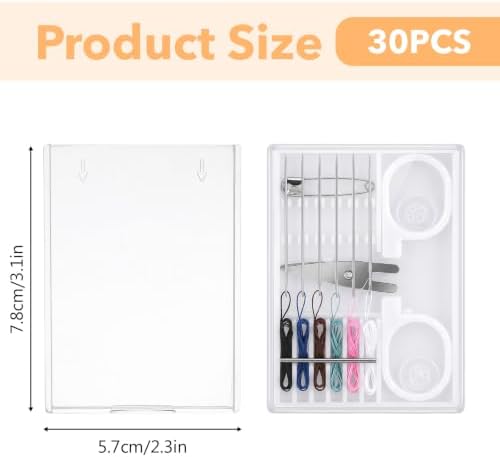 KongTiva 30 Pcs Mini Sewing Kits, Portable Bulk Sewing Kits