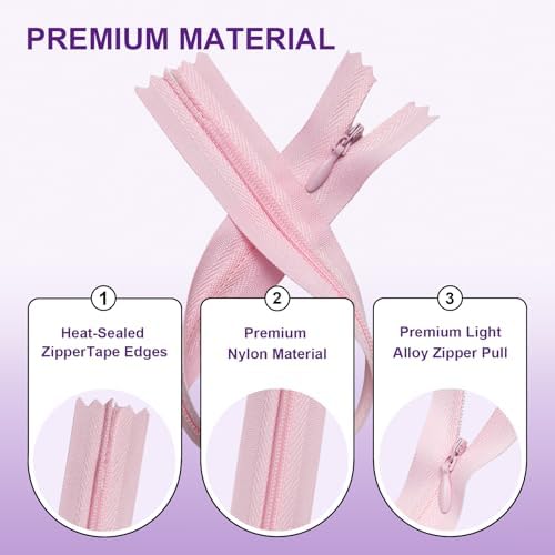 #3 Sewing Invisible Zippers for Dress - LHZHLE 10Pcs 22 inch Color