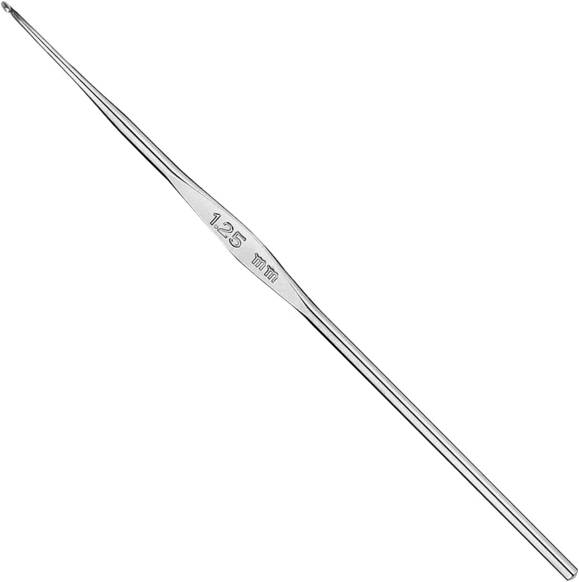 Addi Fine Steel Crochet Hook, Silver, 1.25 mm