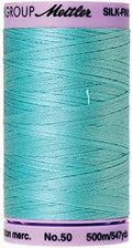 Mettler 9104.2792000000009 Silk Finish Cotton Thread 50wt 547yd-Blue