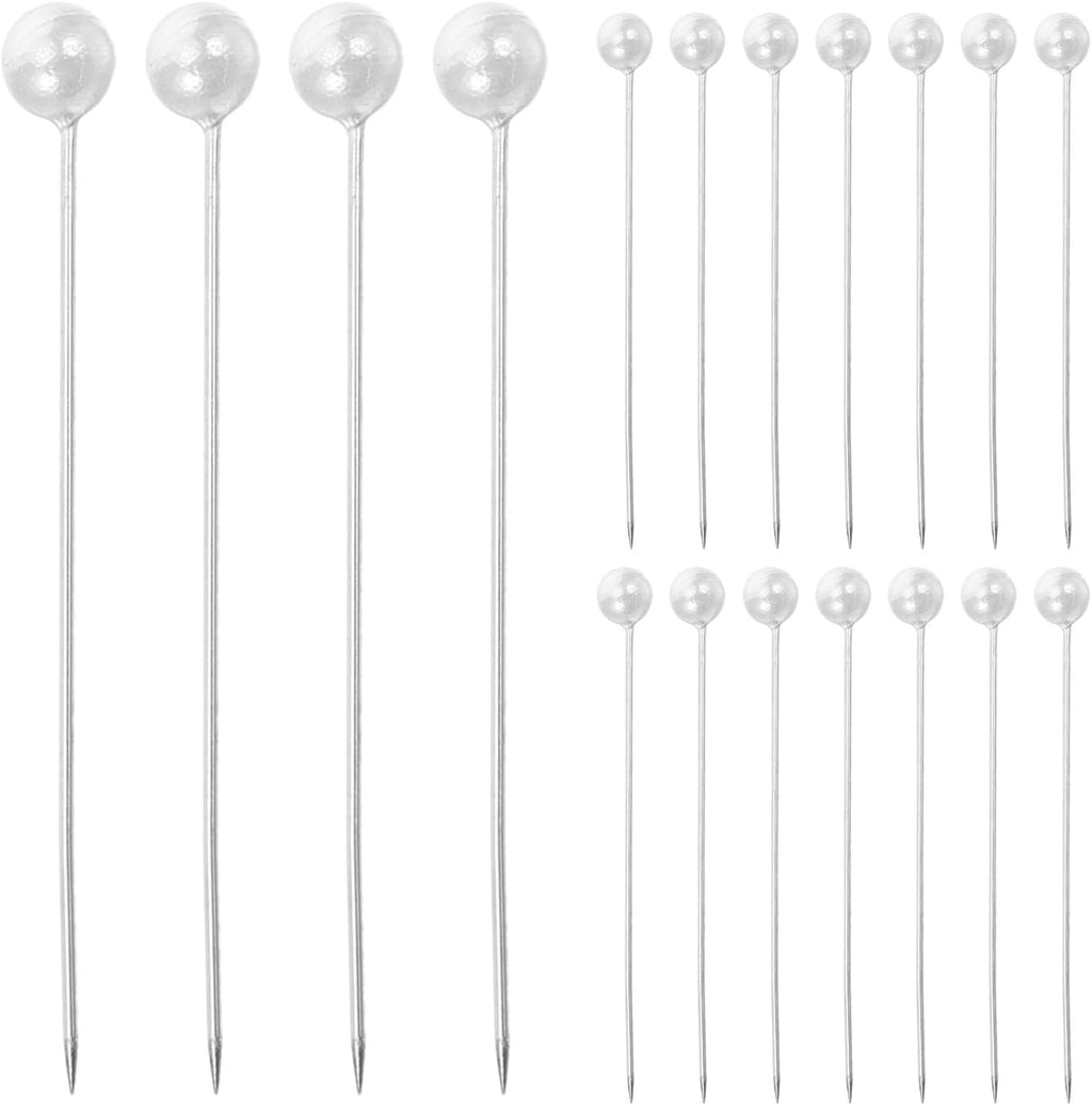 20 Boxes Pearl Head Straight Sewing Pins, 20 Stainless Steel