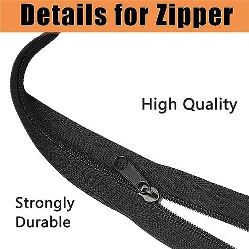 #10 Zippers Nylon Coil Zippers by The Yard Bulk, 360 Inch 10 Yards