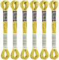 6 Skeins Embroidery Thread, Metallic Gold Embroidery Floss Friendship