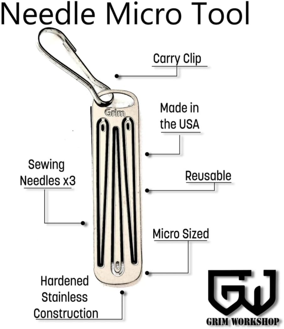Sewing Needle Micro Tool - Grim Workshop - Grim Survival Repair Tool
