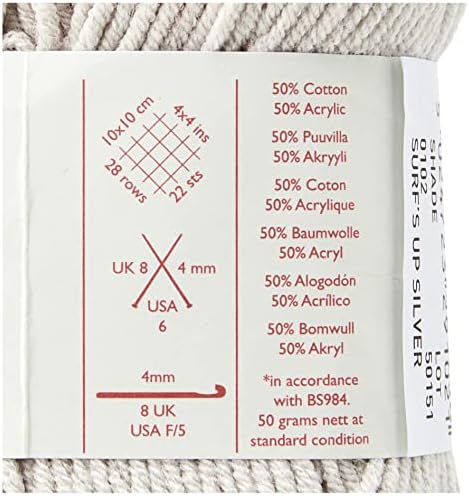 Sirdar Snuggly Replay DK 102 Surfs up Silver