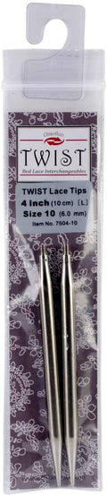 ChiaoGoo Needle Tips 4 inch (10cm) for Twist Red Lace Interchangeable