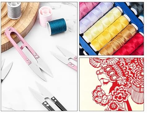 4 Pack Thread Snips, 4.1 Inch Mini Sewing Scissors for Embroidery