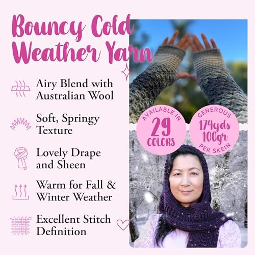 Woolen Delights #4 Soft Wool Yarn, 7-Pack (1218Yds/700G), Neutral Pack
