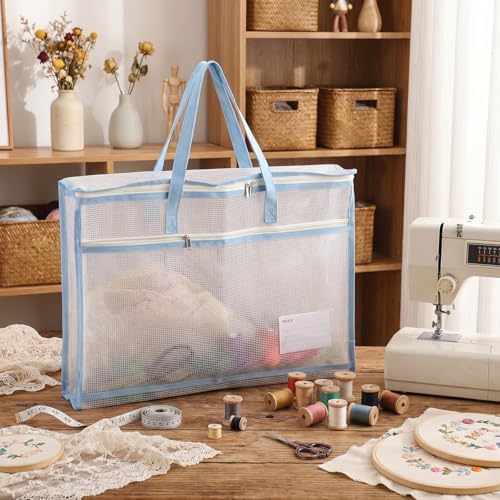 5 Pcs Sew Project Bags for Quilting A3 Size Needlepoint Project Bag