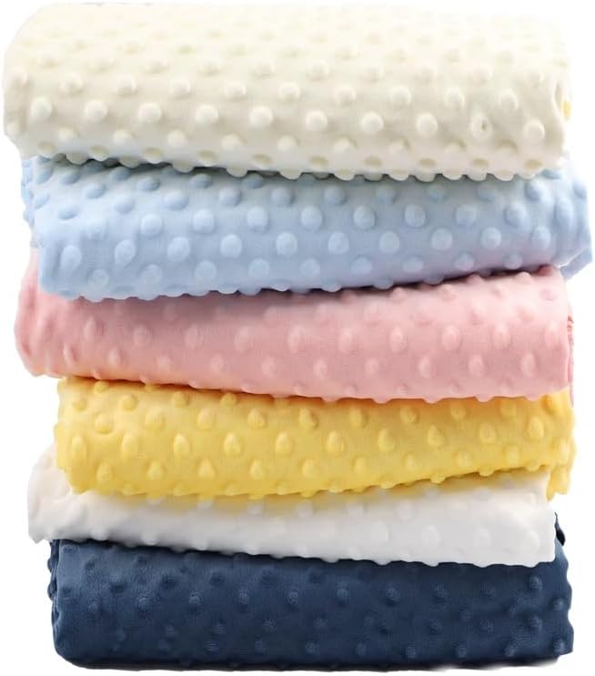 Minky Dot Fabric by The Yard DIY Making Supplies 1 Yard x 62 Inch