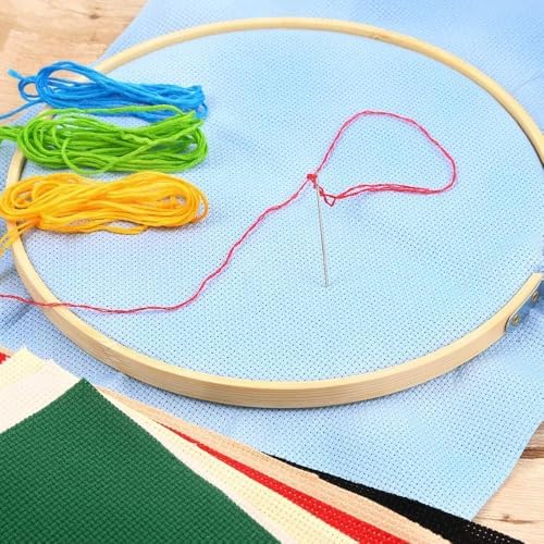Caydo 8 Pieces Aida Cloth 8 Color 14 Count Classic Reserve Cross